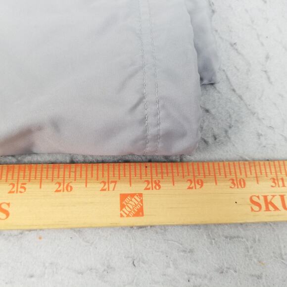 Nike Windbreaker Jacket Mens Large Gray Full Zip Mesh Lined Black Piping Swoosh - Picture 13 of 16